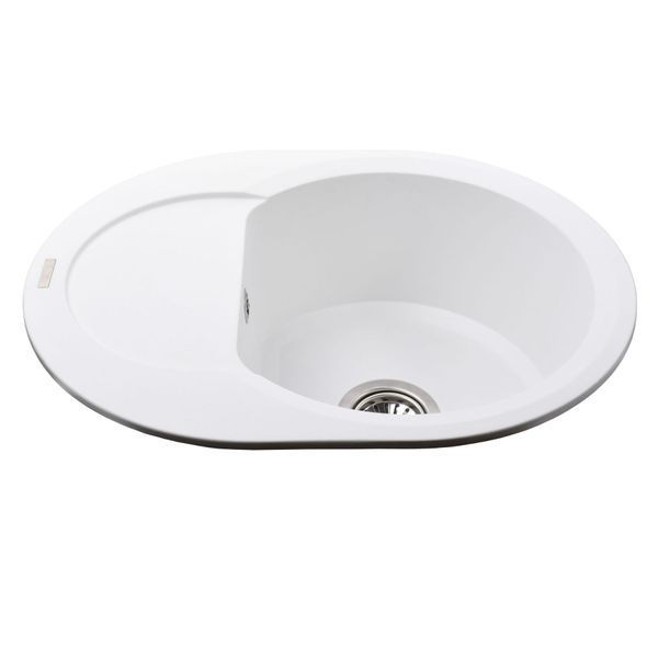 Гранитная мойка Globus Lux MORAINE белый 600х470мм-А0007 000007555 фото