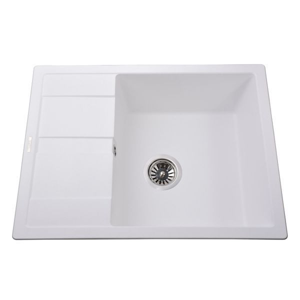 Гранитная мойка Globus Lux ONE белый 650х500мм-А0007 000021939 фото