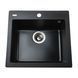 Гранитная мойка Globus Lux AOSTA черный 490x455мм-А0002 000023577 фото 1