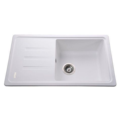Гранитная мойка Globus Lux LUGANO белый 780х435мм-А0007 000010664 фото