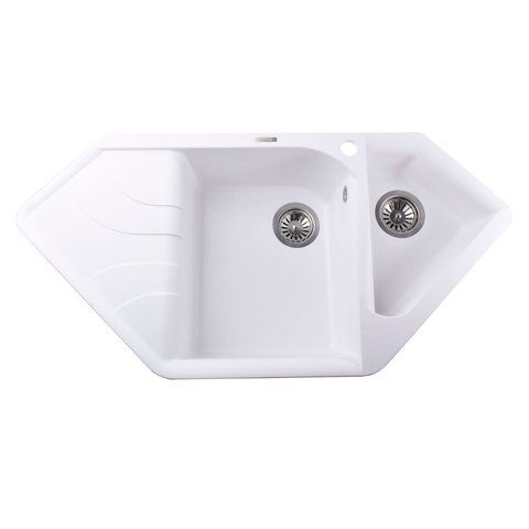 Гранитная мойка Globus Lux GARDA белый 1000х500мм-А0007 000008750 фото