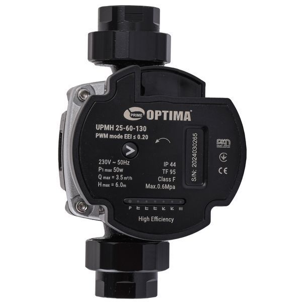 Насос циркуляционный энергосберегающий Optima PRIME UPMH 25-60AUTO 130мм + гайки 000027869 фото