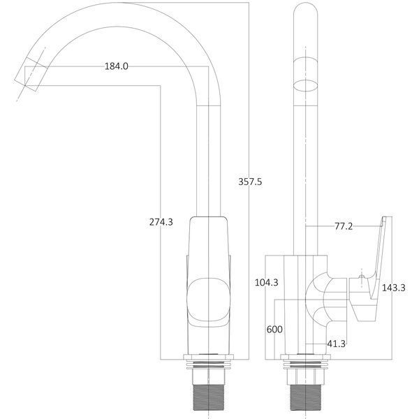 Смеситель для кухни Globus Lux BONN GLB-0203S 000028496 фото
