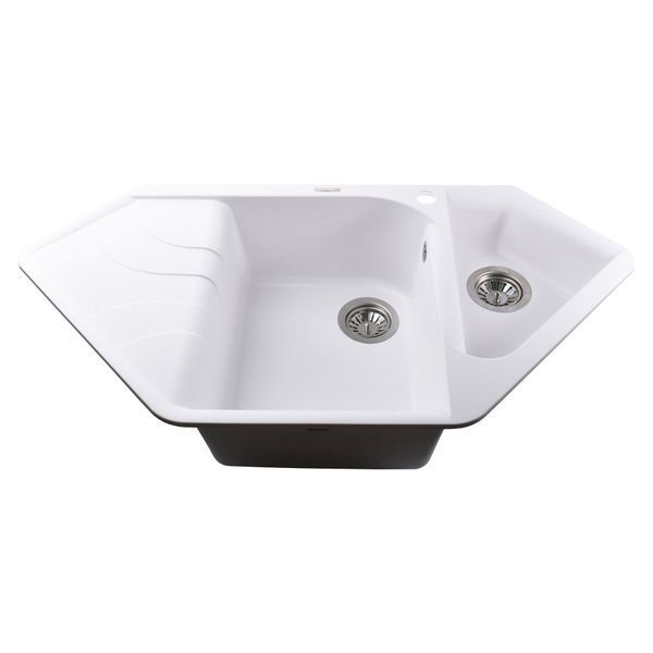Гранитная мойка Globus Lux GARDA белый 1000х500мм-А0007 000008750 фото