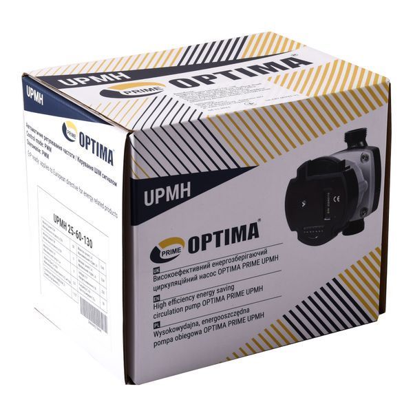 Насос циркуляционный энергосберегающий Optima PRIME UPMH 25-60AUTO 130мм + гайки 000027869 фото