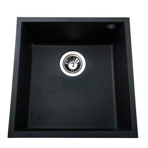Гранитная мойка Globus Lux AMMER чорный 440 х 440 мм - А0002 000007585 фото