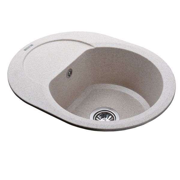 Гранитная мойка Globus Lux MORAINE миндаль 600х470мм-А0008 000002986 фото